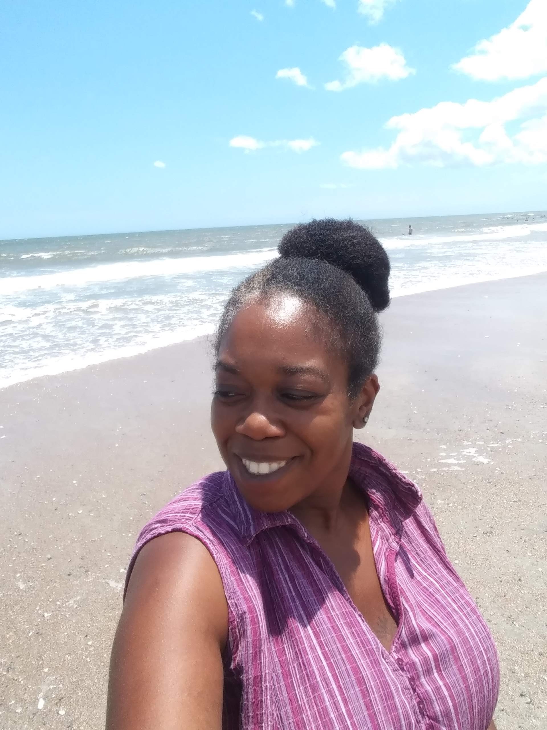 LaKyshia Godfrey at the beach